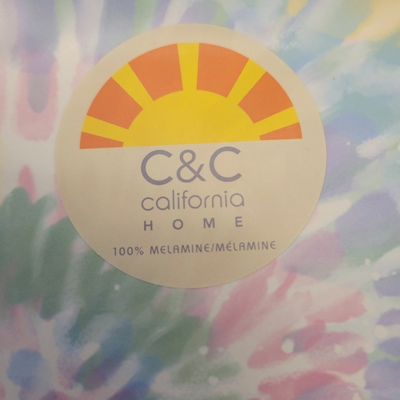 C&C California tie-dye serving plate - Picture 2 of 4